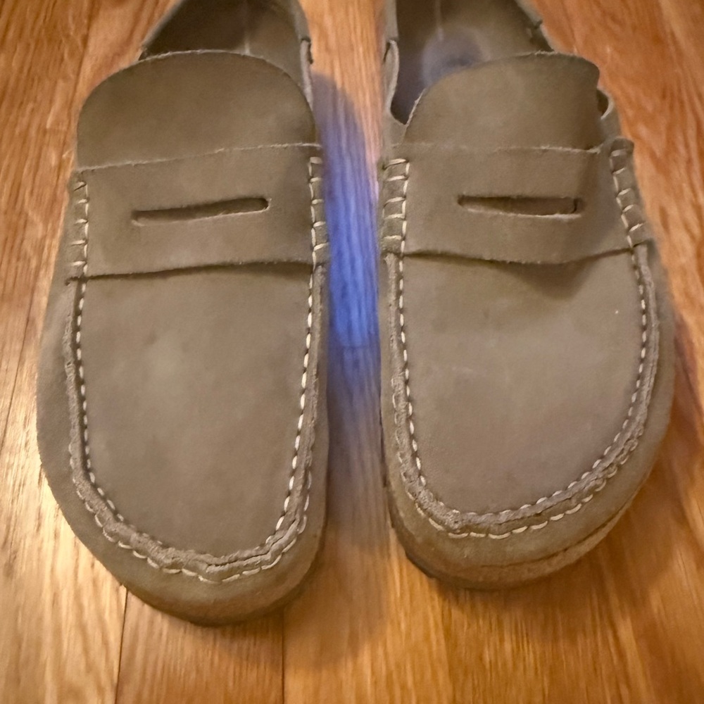 Birkenstock Men's Taupe Suede Loafer mule